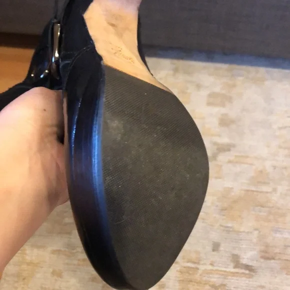 Charles by Charles David Black Patent  Leather and Suede Booties - Picture 5 of 5